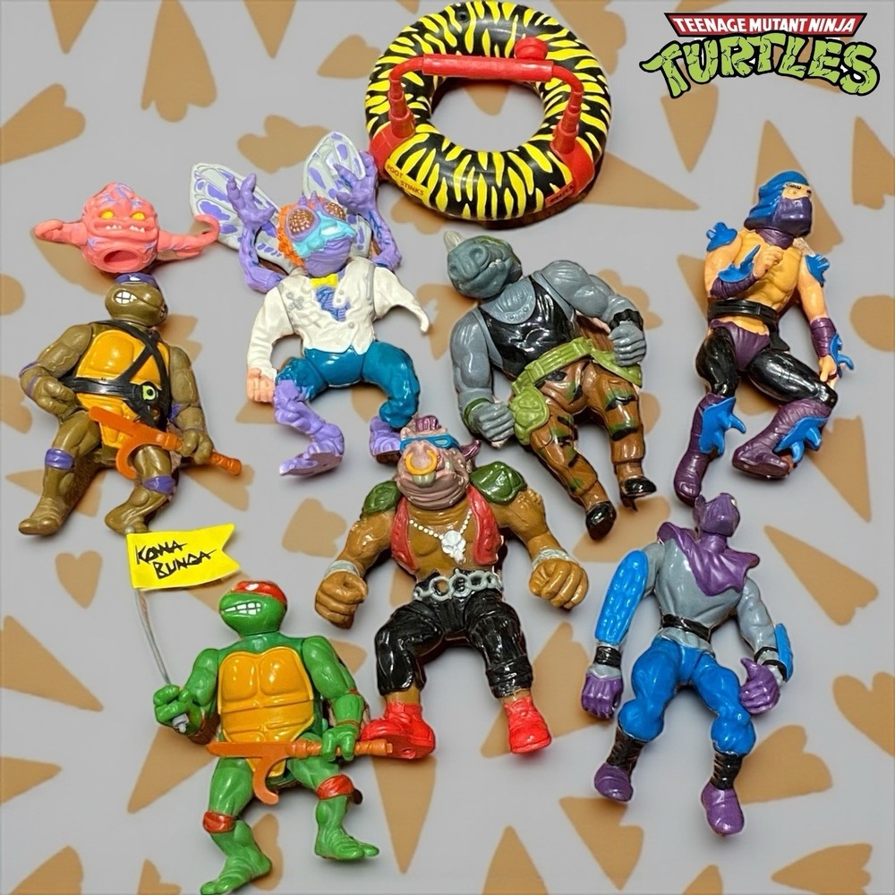 Teenage Mutant Ninja Turtles TMNT Action Figure Lot Playmates 1988 Mirage Studio